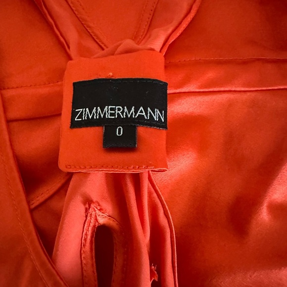 Zimmermann Orange Satin Tank Top - Picture 6 of 6